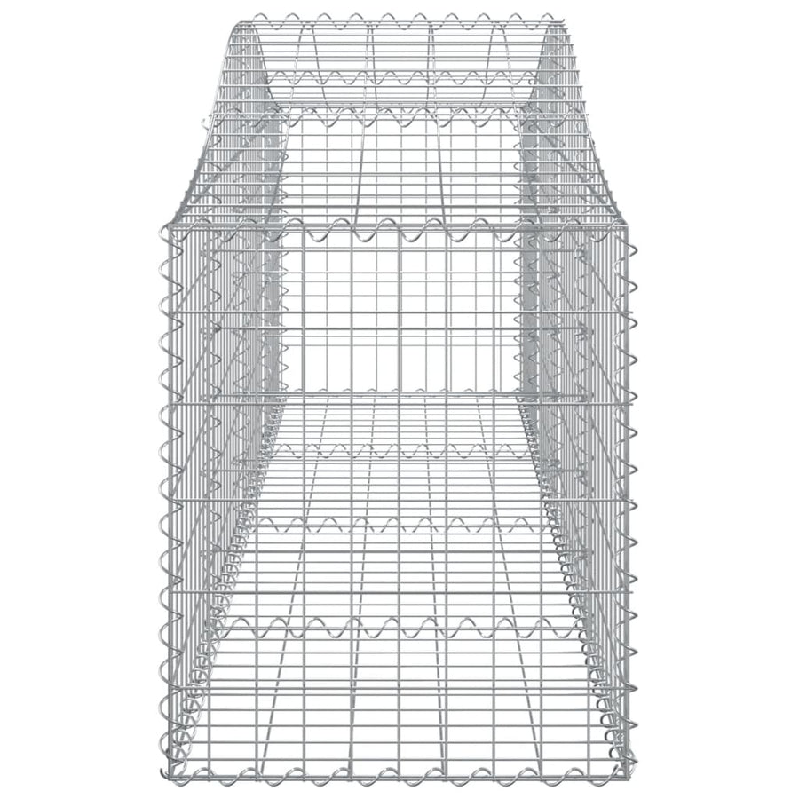 Arched Gabion Baskets 13 pcs 200x50x60/80 cm Galvanised Iron