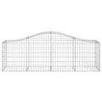Arched Gabion Baskets 14 pcs 200x50x60/80 cm Galvanised Iron