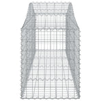 Arched Gabion Baskets 14 pcs 200x50x60/80 cm Galvanised Iron