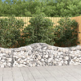 Arched Gabion Baskets 14 pcs 200x50x60/80 cm Galvanised Iron