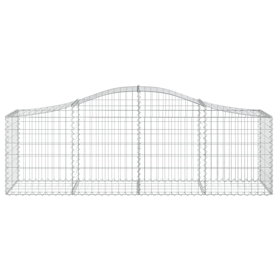Arched Gabion Baskets 20 pcs 200x50x60/80 cm Galvanised Iron