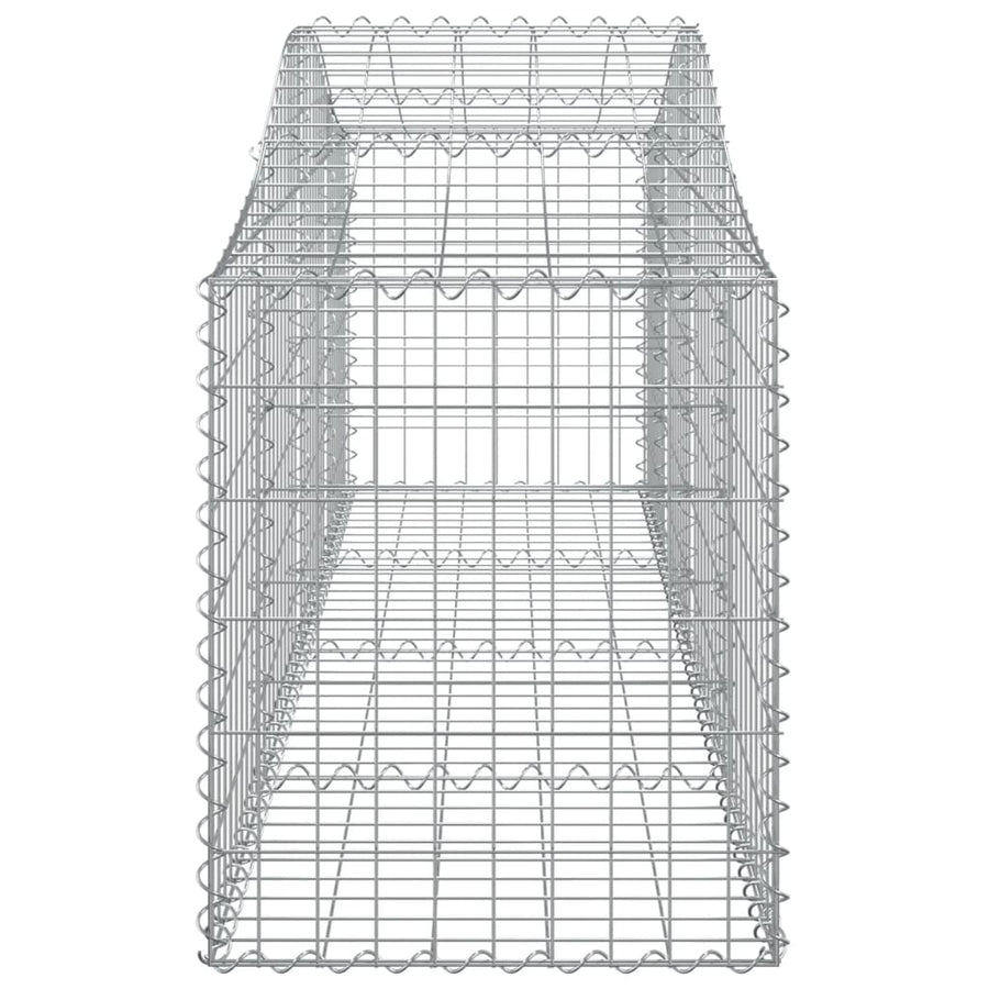 Arched Gabion Baskets 20 pcs 200x50x60/80 cm Galvanised Iron