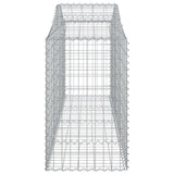 Arched Gabion Baskets 11 pcs 200x50x80/100 cm Galvanised Iron
