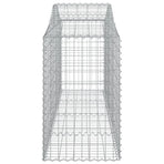 Arched Gabion Baskets 15 pcs 200x50x80/100 cm Galvanised Iron
