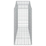 Arched Gabion Baskets 7 pcs 200x50x100/120 cm Galvanised Iron