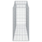 Arched Gabion Baskets 20 pcs 200x50x100/120 cm Galvanised Iron