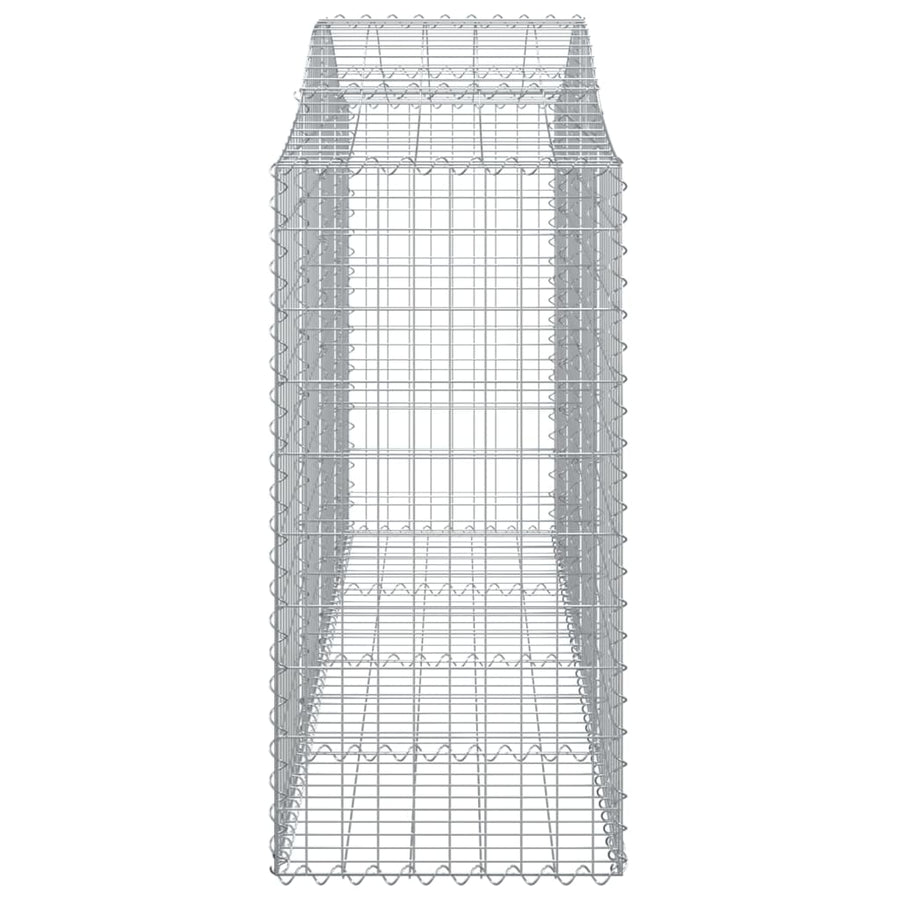 Arched Gabion Baskets 20 pcs 200x50x100/120 cm Galvanised Iron