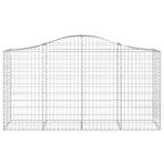 Arched Gabion Baskets 30 pcs 200x50x100/120 cm Galvanised Iron