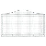 Arched Gabion Baskets 30 pcs 200x50x100/120 cm Galvanised Iron - Top-Down View