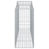 Arched Gabion Baskets 12 pcs 200x50x120/140 cm Galvanised Iron