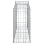 Arched Gabion Baskets 14 pcs 200x50x120/140 cm Galvanised Iron