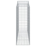 Arched Gabion Baskets 10 pcs 200x50x140/160 cm Galvanised Iron