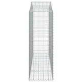 Arched Gabion Baskets 20 pcs 200x50x140/160 cm Galvanised Iron - 45-Degree Angle