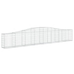 Arched Gabion Baskets 3 pcs 400x30x60/80 cm Galvanised Iron