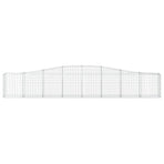 Arched Gabion Baskets 3 pcs 400x30x60/80 cm Galvanised Iron
