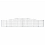 Arched Gabion Baskets 5 pcs 400x30x60/80 cm Galvanised Iron