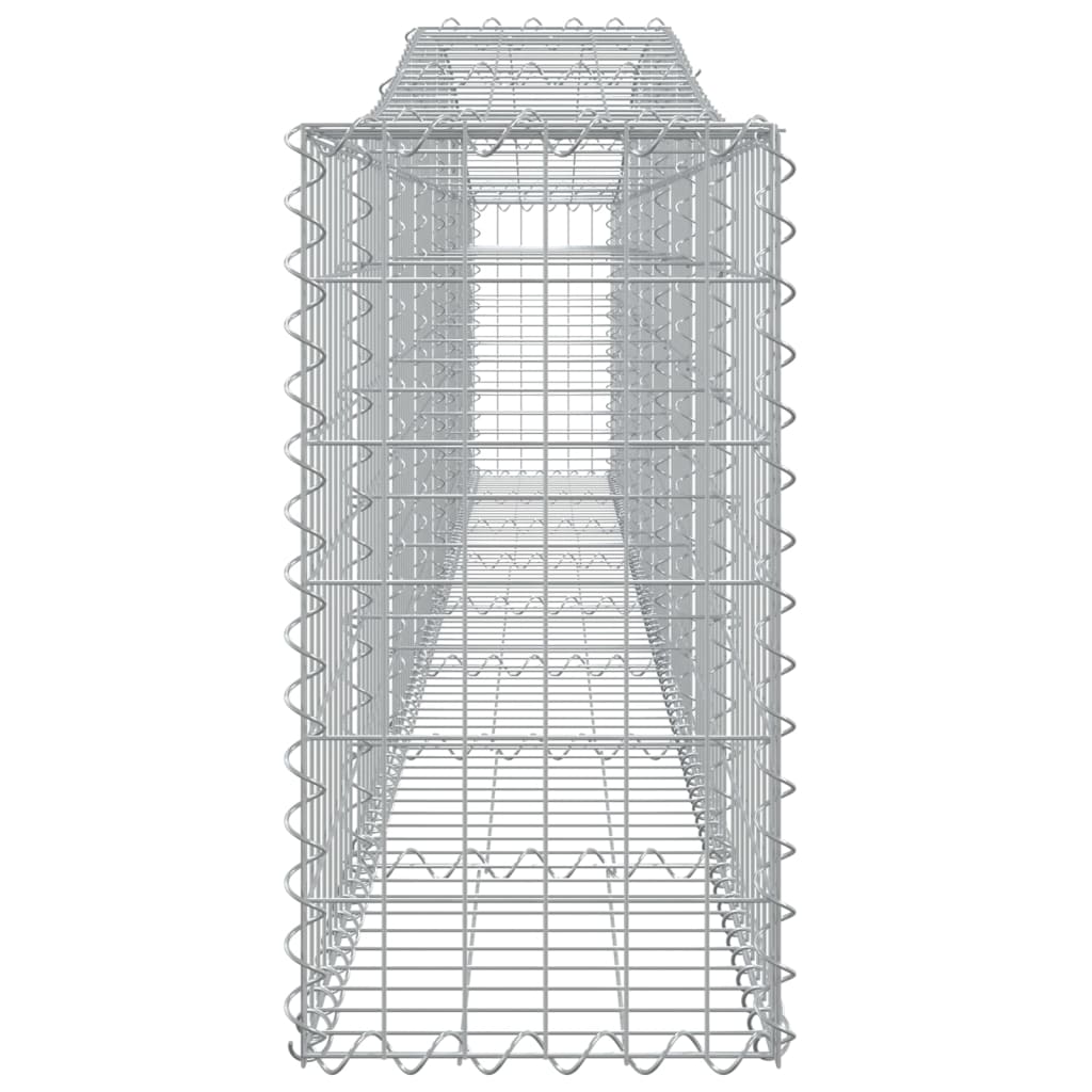 Arched Gabion Baskets 7 pcs 400x30x60/80 cm Galvanised Iron