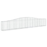Arched Gabion Baskets 8 pcs 400x30x60/80 cm Galvanised Iron