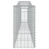 Arched Gabion Baskets 10 pcs 400x30x60/80 cm Galvanised Iron