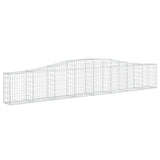 Arched Gabion Baskets 15 pcs 400x30x60/80 cm Galvanised Iron