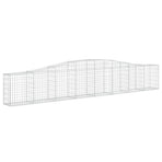 Arched Gabion Baskets 15 pcs 400x30x60/80 cm Galvanised Iron