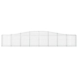Arched Gabion Baskets 15 pcs 400x30x60/80 cm Galvanised Iron