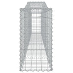 Arched Gabion Baskets 15 pcs 400x30x60/80 cm Galvanised Iron