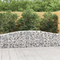 Arched Gabion Baskets 15 pcs 400x30x60/80 cm Galvanised Iron