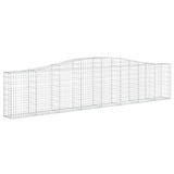Arched Gabion Baskets 5 pcs 400x30x80/100 cm Galvanised Iron