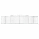 Arched Gabion Baskets 5 pcs 400x30x80/100 cm Galvanised Iron