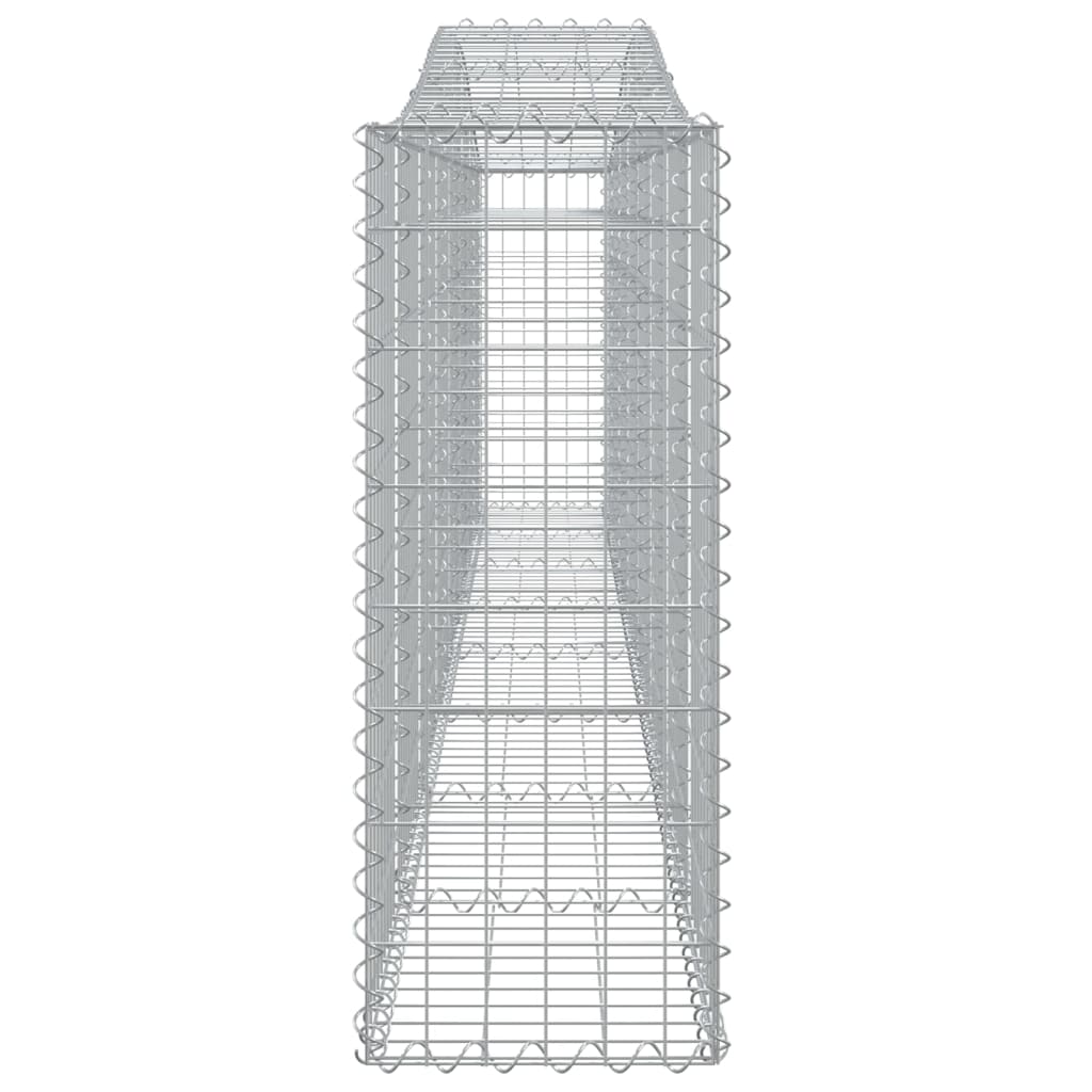 Arched Gabion Baskets 10 pcs 400x30x80/100 cm Galvanised Iron