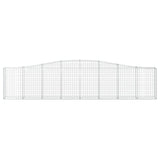 Arched Gabion Baskets 20 pcs 400x30x80/100 cm Galvanised Iron