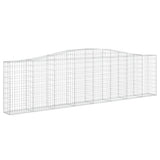 Arched Gabion Baskets 2 pcs 400x30x100/120 cm Galvanised Iron