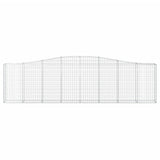 Arched Gabion Baskets 2 pcs 400x30x100/120 cm Galvanised Iron