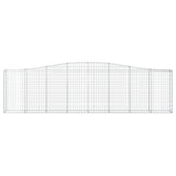 Arched Gabion Baskets 3 pcs 400x30x100/120 cm Galvanised Iron