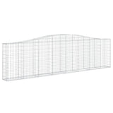 Arched Gabion Baskets 9 pcs 400x30x100/120 cm Galvanised Iron