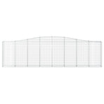 Arched Gabion Baskets 10 pcs 400x30x100/120 cm Galvanised Iron