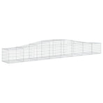 Arched Gabion Baskets 2 pcs 400x50x40/60 cm Galvanised Iron