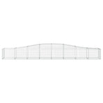 Arched Gabion Baskets 2 pcs 400x50x40/60 cm Galvanised Iron