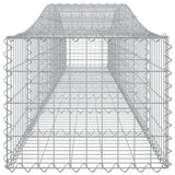 Arched Gabion Baskets 2 pcs 400x50x40/60 cm Galvanised Iron