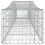 Arched Gabion Baskets 2 pcs 400x50x40/60 cm Galvanised Iron