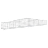 Arched Gabion Baskets 5 pcs 400x50x40/60 cm Galvanised Iron