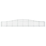 Arched Gabion Baskets 5 pcs 400x50x40/60 cm Galvanised Iron