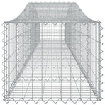 Arched Gabion Baskets 7 pcs 400x50x40/60 cm Galvanised Iron