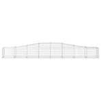 Arched Gabion Baskets 9 pcs 400x50x40/60 cm Galvanised Iron