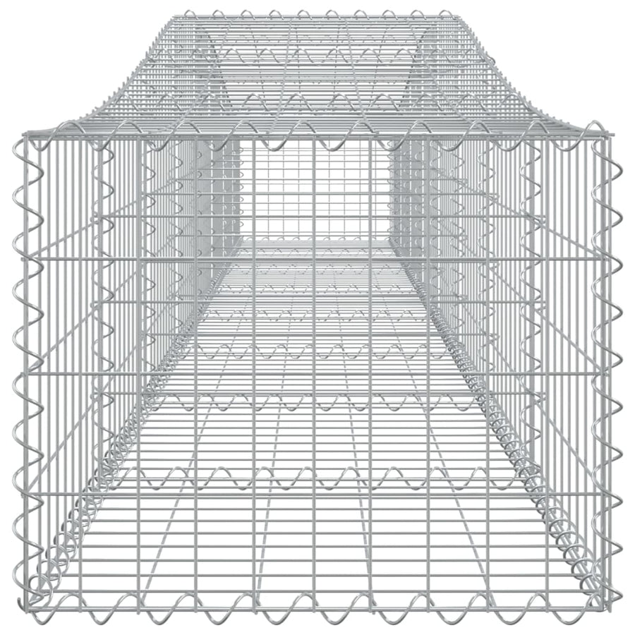 Arched Gabion Baskets 9 pcs 400x50x40/60 cm Galvanised Iron