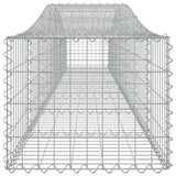 Arched Gabion Baskets 10 pcs 400x50x40/60 cm Galvanised Iron