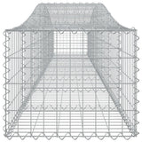 Arched Gabion Baskets 15 pcs 400x50x40/60 cm Galvanised Iron