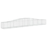 Arched Gabion Baskets 20 pcs 400x50x40/60 cm Galvanised Iron - Side View