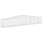 Arched Gabion Baskets 3 pcs 400x50x60/80 cm Galvanised Iron